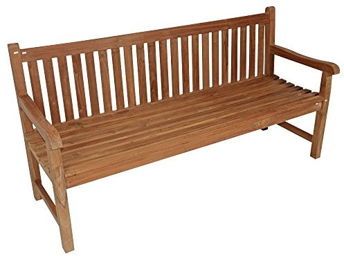 Bank Teak, Rückenlehne gerade 180cm