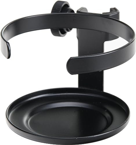 Pronomic GH-1 Getränkehalter zum Anklemmen an Mikrofonstativ (max. Rohr-Ø: 23 mm, stabile Schraube, Robustes Material, für Gläser, Flaschen, Dosen mit bis zu 8,5 cm Ø, Gewicht: 169 g) schwarz