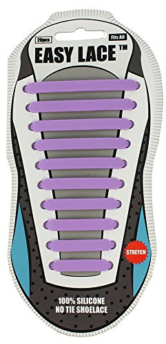 Easy laces Schnürsenkel Silicone, EAS210PU, Violett (Purple 210), One Size