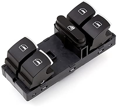 sourcing map 5K4 959 857 Hauptfensterheberschalter vorne links Fensterheber Schalter Taste für VW Jetta MK5 Sagitar Magotan Caddy Touran Golf A6 Tiguan