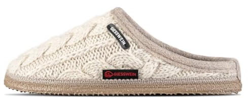 GIESSWEIN Hausschuhe Neudau - Warme Filz Pantoffeln für Damen & Herren, rutschfeste Pantoletten für Zuhause, Unisex Slippers