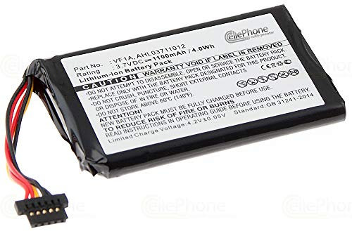 cellePhone Akku Li-Ion kompatibel mit Tomtom Go 740 Live 740TM - Go 750 Live (Ersatz für AHL03711012)