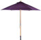 BrackenStyle Wooden Garden Parasol – Pully Operated and Machine Washable Garden Umbrella (Purple)