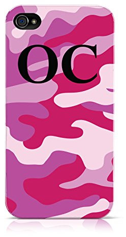 CAMOUFLAGE PERSONALISED HARD MOBILE PHONE CASE COVER FOR APPLE IPHONE 4 4S