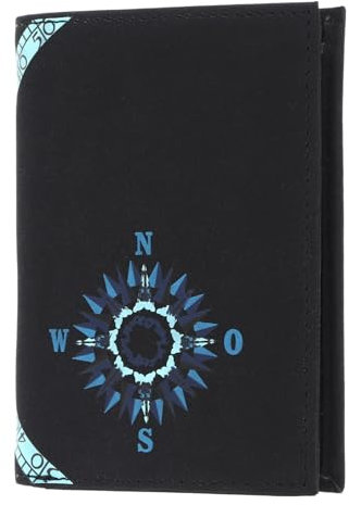 Oxmox Geldbörse New Cryptan Kombibörse Windrose Print Cyan Black