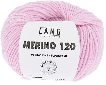 Lang Yarns Merino 120 Superwash 0009 rosa
