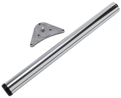 Adjustable Breakfast Bar Worktop Support Table Leg 60mm Chrome 870 - 900mm