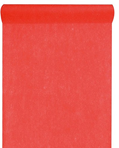 Tischläufer Rot, 10m lang, 30cm breit, Vlies, Tischdekoration, kombinierbar
