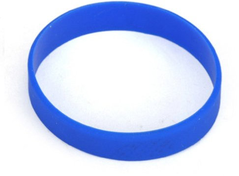 Hoerev Leere Silicone Charity Bracelets Rubber Sport Armband, 10 Stück, Blau, 202mm Umfang für Erwachsene