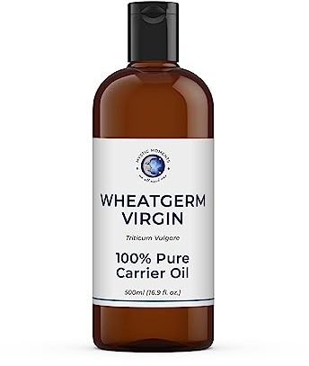 Mystic Moments | Olio vettore di germe di grano vergine | 500ml | Olio vettore di germe di grano vergine per pelle, capelli, massaggio e formule cosmetiche.