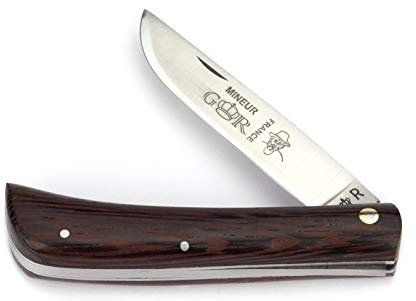 Thiers-Issard Taschenmesser MINEUR 10 cm - Griffschalen Wenge Holz - Messer Klinge 9 cm 12C27 Sandvik Stahl