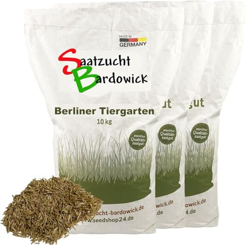 Rasen Berliner Tiergarten Grassamen Rasensamen Rasensaat Gras 30kg Zierrasen Rasenmischung