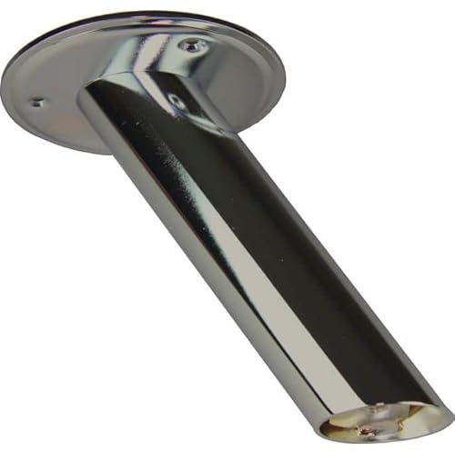 Barkonsole schräg Edelstahl Optik H 210 mm bis 30 kg belastbar bei 60 cm Abstand zum Anschrauben von Holz- und Granitplatten Theke Rohrdurchmesser 45 mm Bar Konsole Stützelement