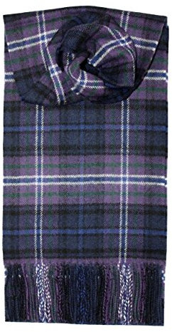 Gebürstet), langer Schal aus Lammwolle, Karomuster, Premium-Qualität in Auswahl von Tartans