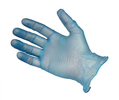 Shield 2 GD13 Powder Free Blue Disposable Vinyl Glove box of 100 Large