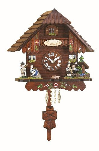 Trenkle Kuckulino Schwarzwalduhr Schwarzwaldhaus mit Quarzwerk und Kuckuckruf TU 2033 PQ