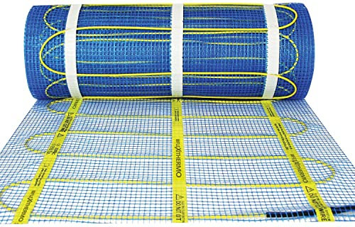 Flexithermo™ Standart elektrische Fußbodenheizung Einzelheizmatte I Heizleistung: 150 W/m² (4,0m x 0,5m; 2m²) I Fußbodenheizung elektrisch für Böden aller Art I Ohne Digital-Thermostat