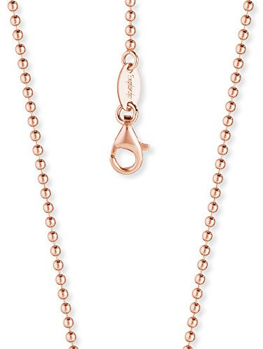 Engelsrufer Kugelkette für Damen rosévergoldetes 925er-Sterlingsilber Länge 42 cm