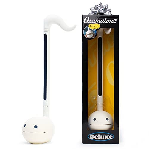 Otamatone Deluxe [Manuale Inglese] - Strumento Musicale Elettronico Giapponese, Sintetizzatore Portatile di Cube/Maywa Denki dal Giappone, Bianco