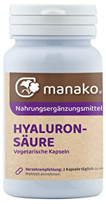 manako Hyaluronsäure vegetarische Kapseln, 90 Stück, Dose a 16 g