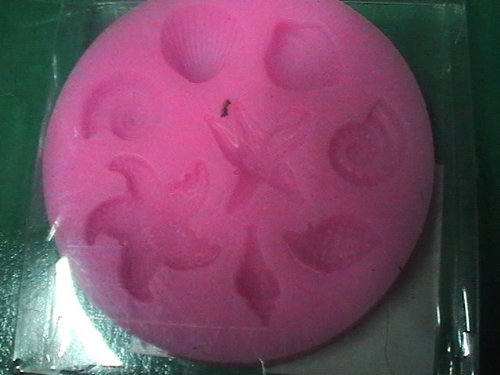 Stampi in Silicone Assortito per: FIMO, Pasta Di Zucchero, Cioccolatta, Torta, Dolce e Decorazione in Genere (Serie Mare (Mod.B))
