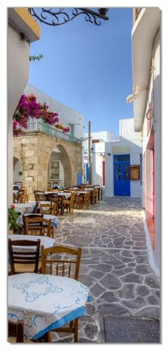 posterdepot Türtapete Türposter Gasse in Griechenland - Größe 93 x 205 cm, 1 Stück, ktt0438