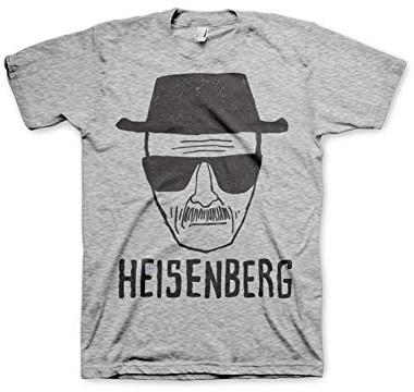 Breaking Bad Officially Licensed Merchandise Heisenberg Sketch T-Shirt (H.Grey), Large