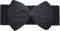 Meta-U® Frauen elastischen breiten Stretch-Bund Buckle Gürtel (black bow)
