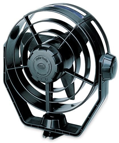 HELLA Ventilatore - Turbo - 12V - 6.5W - nero - Cavo: 1400mm - 8EV 003 361-002