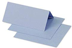 Clairefontaine 11539C Packung mit 25 Karten Pollen in Format DL, 210g 106 x 213mm, Lavendelblau