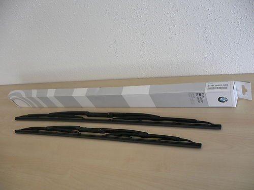 BMW Original Wischerblätter E39, 2 Stück, Haken, Fahrzeugspezifische Passform, BMW E39 Wischerblatt