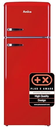 Amica KGC15630R réfrigérateur-congélateur Autoportante 213 L E Rouge