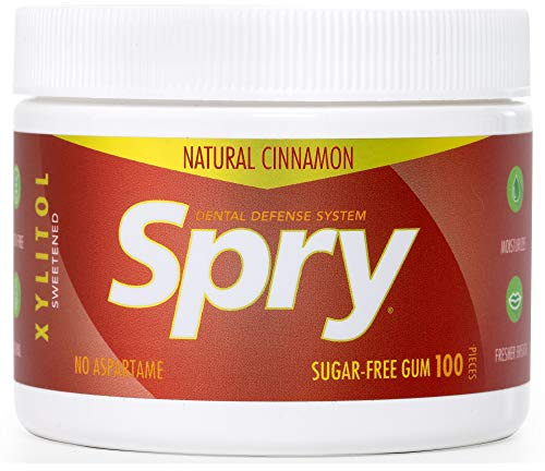 Spry Natural Xylitol Chewing Gum - Cinnamon, 100 Count - Pack of 1