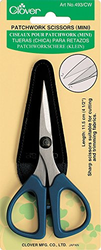 Clover Patchwork Scissors - Mini-4.5 W/Sheath Cover
