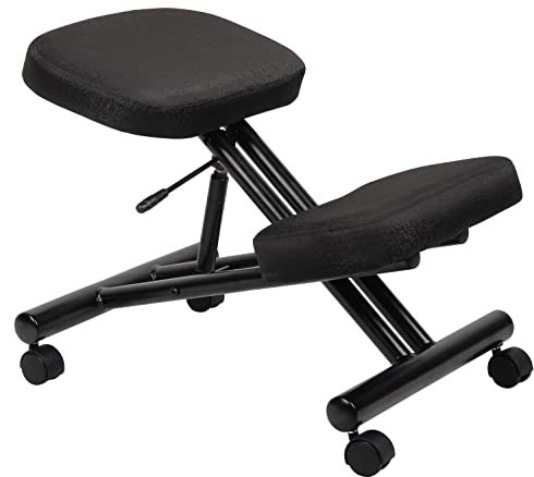 Boss Office Products Ergonomischer Kniehocker, Schwarz