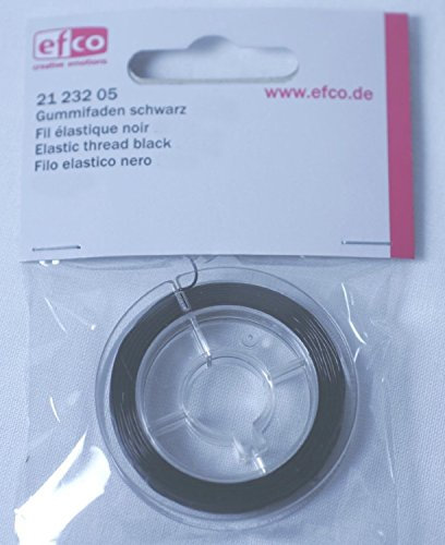 Gummifaden schwarz 1mm 5m