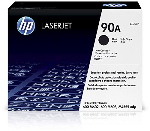 HP 90A (CE390A) Schwarz Original Toner für HP Laserjet Enterprise M601, M602, M603, M4555, 10.000pages