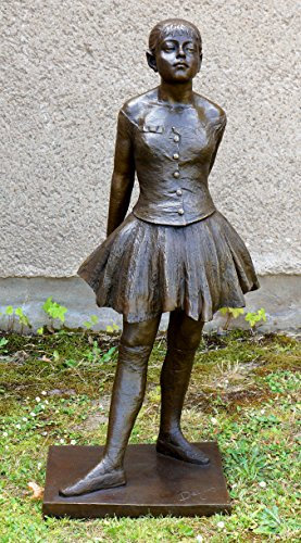 Kunst & Ambiente - Große Bronzefigur - Kleine vierzehnjährige Tänzerin - signiert Edgar Degas Skulptur - Dekorative Statue - Kunst online kaufen - Wohndeko für Innen- und Außen