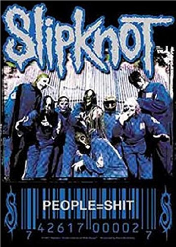 Six-Mour Creations Poster, Motiv Slipknot People = Shit Logo, 75 x 110 cm