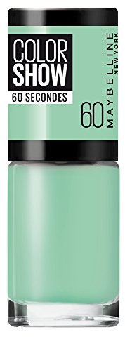 Maybelline ColorShow Nagellack, Nr. 60 Roof Terrace, bringt die Laufsteg-Trends aus New York auf die Nägel, in hellem Türkis, 7 ml