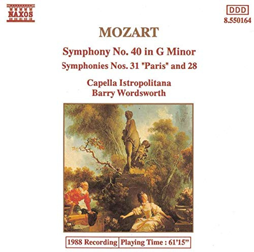 Mozart Sinfonien 28, 31 und 40 Wordswor