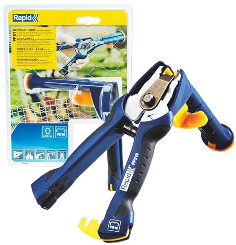 Rapid FP216 Pinza per Anelli di Fissaggio VR16 con Caricatore Capiente, Impugnatura Ergonomica Morbida e Manico di Facile Conservazione