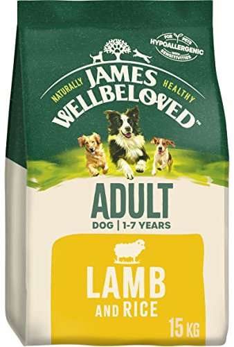 James Wellbeloved Adult Lamb & Rice 15 kg Bag, Hypoallergenic Dry Dog Food