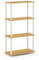 Furinno Turn-N-Tube 4-Stufe Mehrzweck-Regal, Buche / Weiß, 59.9 (Breite) x 109.9 (Höhe) x 29.7 (Tiefe) cm