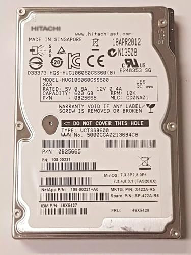 Hitachi 600 GB SAS II HUC106060CSS600 10K RPM 64MB HDD 2.5 interne Festplatte