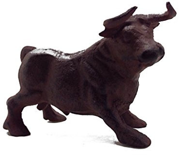 Dekofigur Stier aus Gusseisen, außergewöhnliche Dekoration für Haus und Garten