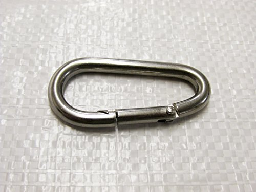 Stainless Steel Carbine Hook Egg Shaped 6MM x 60MM