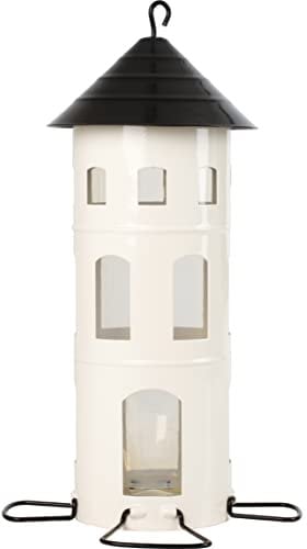 Wildlife Garden WG340 Kombi-Haus Samen Weiss - Vogelfutterhaus aus Metall