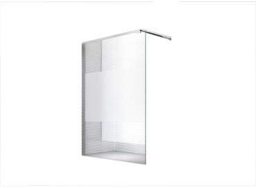 Glaszentrum Hagen - 10mm Duschwand - Duschabtrennung - Dusche - Walk-In Dusche - Fest & Freistehend - ESG - Variante (ESG-Satiniert Mitte (60-80-60), 120x200cm)