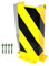 Rammschutz SET (4 Stück) 400x82x165x82x6 mm, U-Profil, inkl. 16 x Einschlagdübel, Marke: Szagato (Anfahrschutz Regalschutz Rammschutzecke Made in Germany)